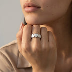 Women's Enamel Heart Ring