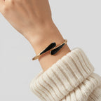 Women's Enamel Teardrop Bangle