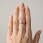 Women's Engraved Floral Ring