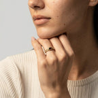 Women's Engraved Red Stone Ring