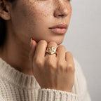 Women's Engraved Signet Ring
