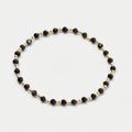 Women's Faceted Black Bead Bracelet