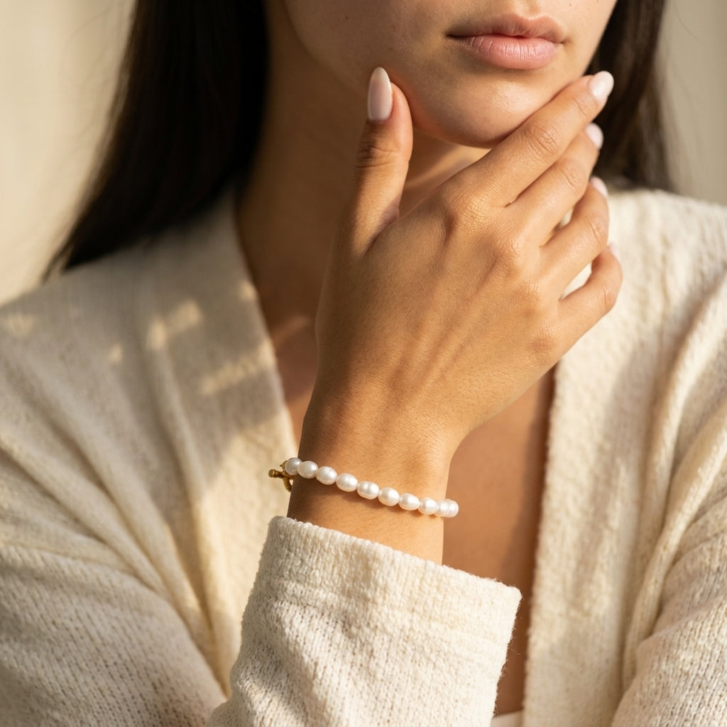 Women's Faux Pearl Bracelet