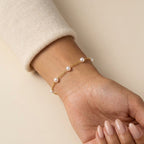 Women's Faux Pearl Chain Bracelet
