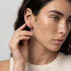 Women's Faux Pearl Flower Stud Earrings