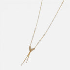 Women's Faux Pearl Lariat Necklace