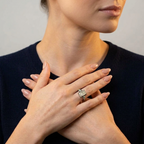 Women's Feather Natural Stone Ring