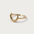 Women's Fine Crescent Ring