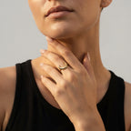 Women's Fine Crescent Ring