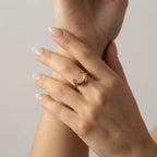 Women's Fine Crescent Ring