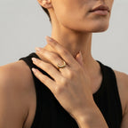 Women's Fine Crescent Ring