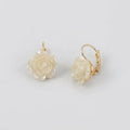 Women's Flower Huggie Earrings