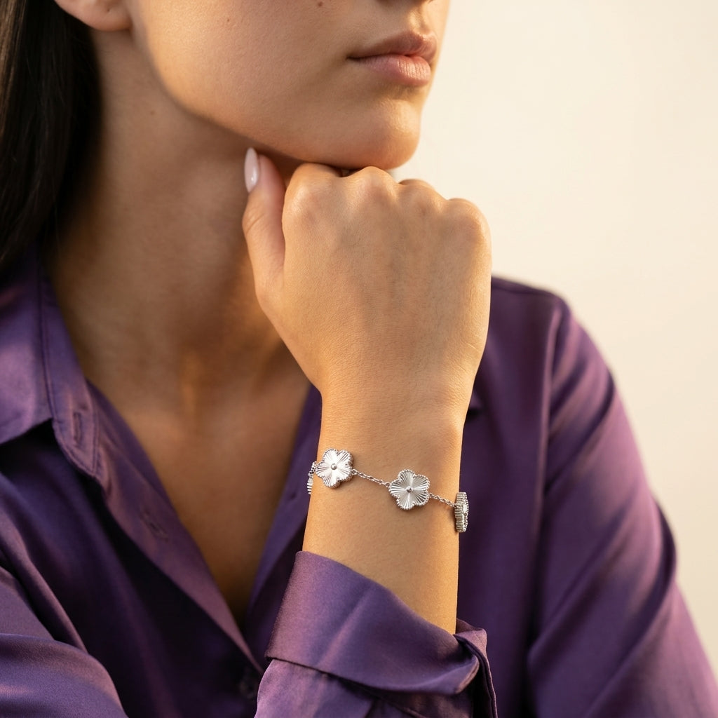 Women's Flower Station Bracelet