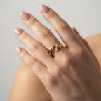Women's Fluted Heart Ring