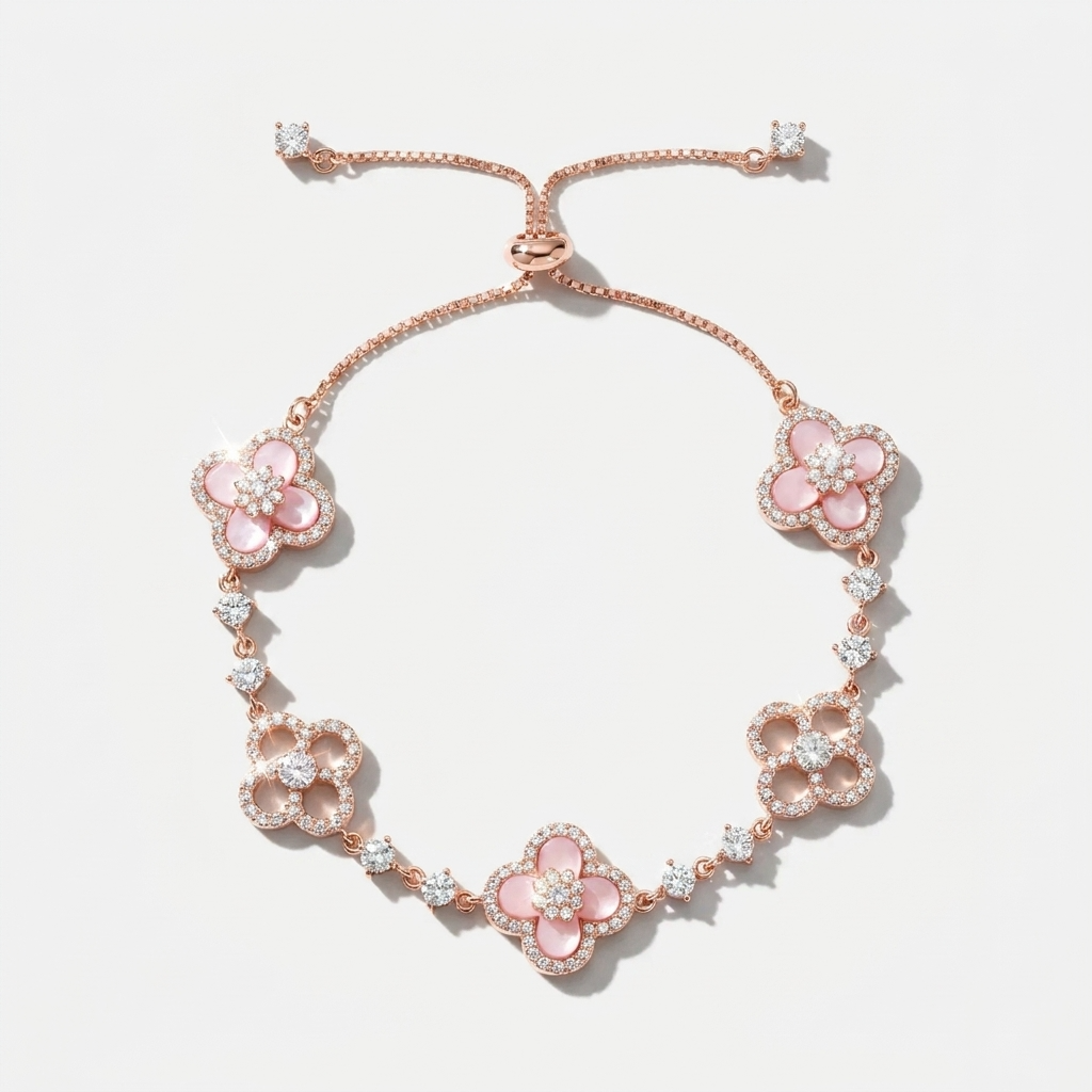 Women's Four-Leaf Clover Bracelet