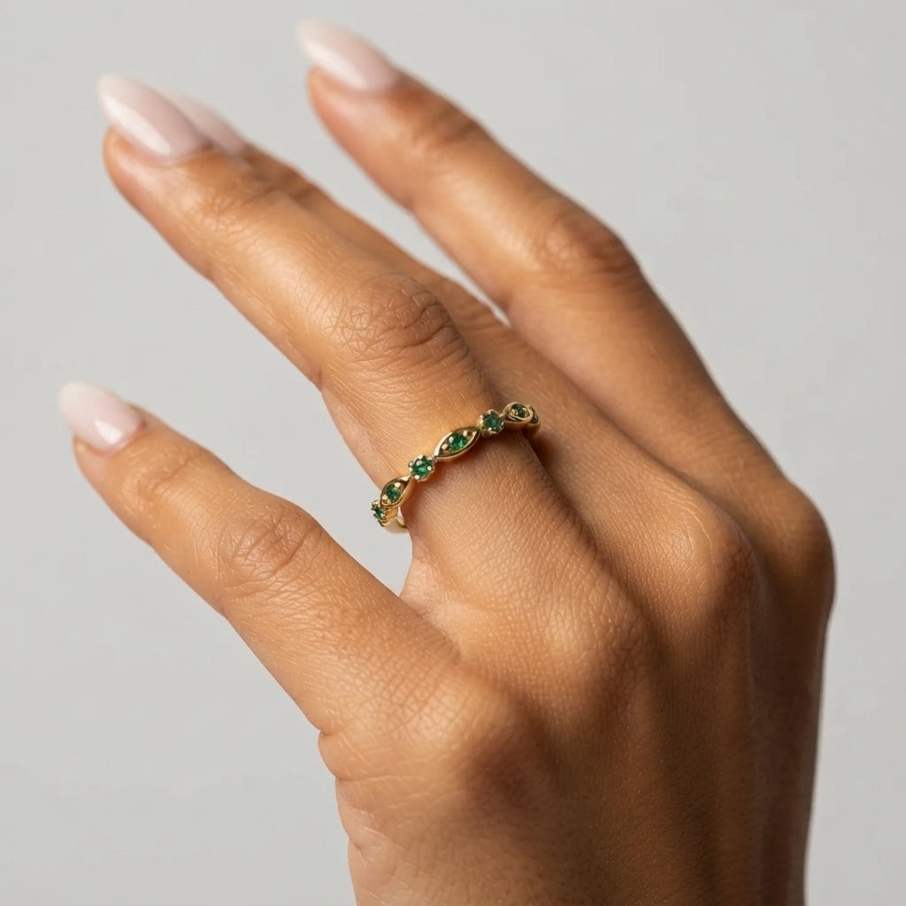 Women's Green Stone Ring