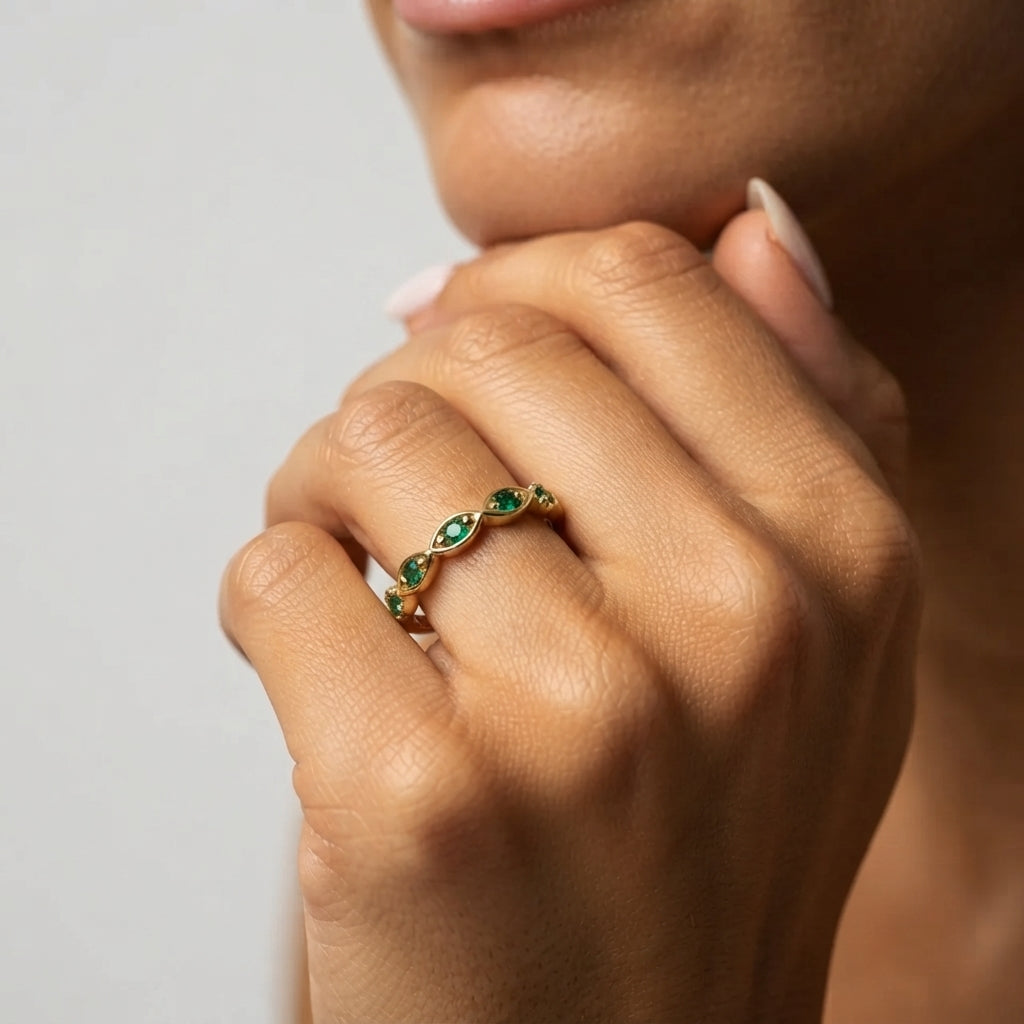 Women's Green Stone Ring