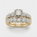 Women's Halo Crystal Ring