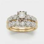 Women's Halo Crystal Ring