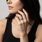Women's Halo Crystal Ring