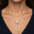 Women's Heart Crystal Pendant Necklace