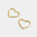 Women's Heart Hoop Earrings