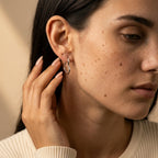 Women's Heart Hoop Earrings