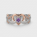 Women's Heart Infinity Ring