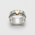 Women's Heart Spinner Ring