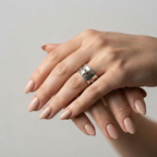 Women's Heart Spinner Ring