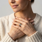 Women's Heart Spinner Ring