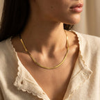 Women's Herringbone Chain Necklace