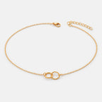 Women's Interlocked Twisted Ring Necklace