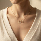 Women's Interlocking Circle Pendant Necklace