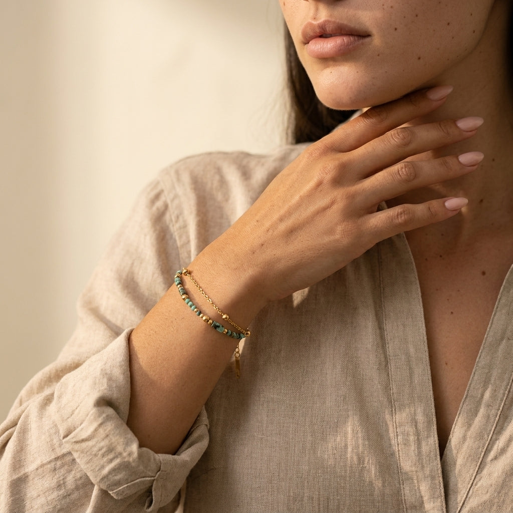 Women's Layered Beaded Bracelet