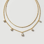 Women's Layered Crystal Necklace