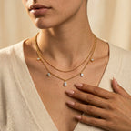 Women's Layered Crystal Necklace