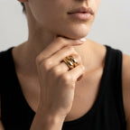 Women's Layered Dome Band Ring