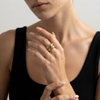 Women's Layered Dome Band Ring