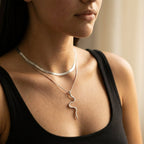 Women's Layered Snake Pendant Necklace