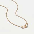 Women's Linked Oval Pendant Necklace