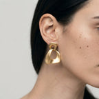 Women's Matte Link Drop Earrings