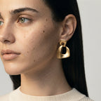 Women's Matte Link Drop Earrings