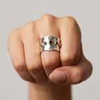 Women's Multi-Colour Wide Ring