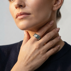 Women's Natural Stone Arrow Ring