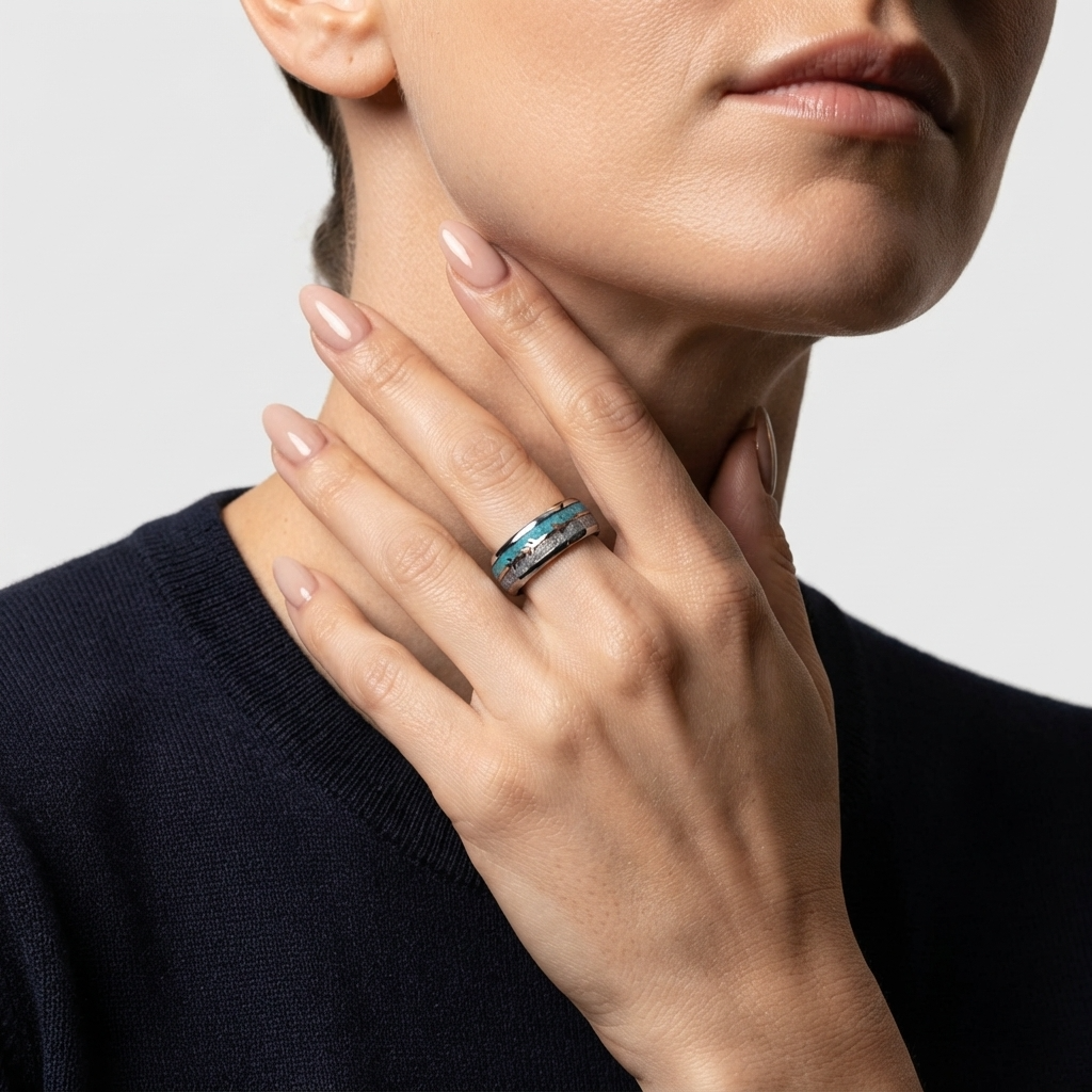 Women's Natural Stone Arrow Ring