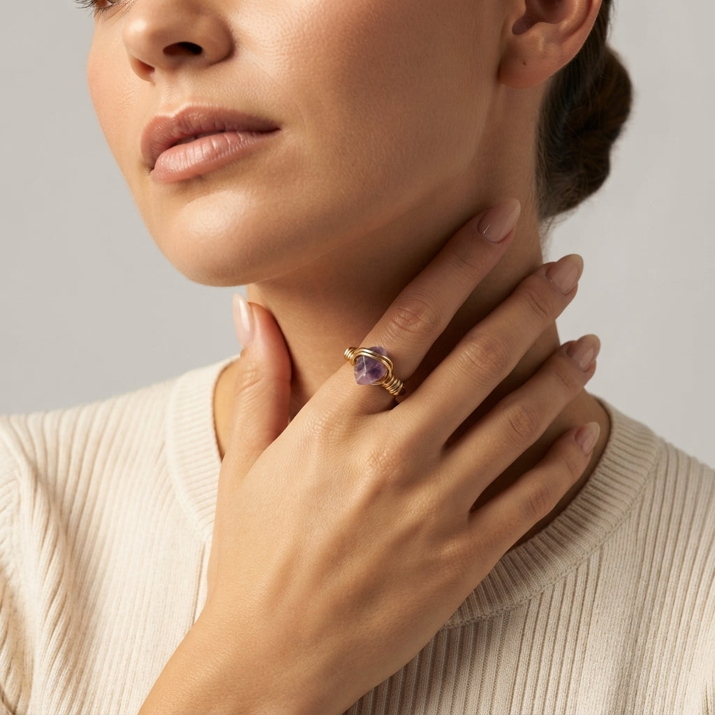 Women's Natural Stone Ring