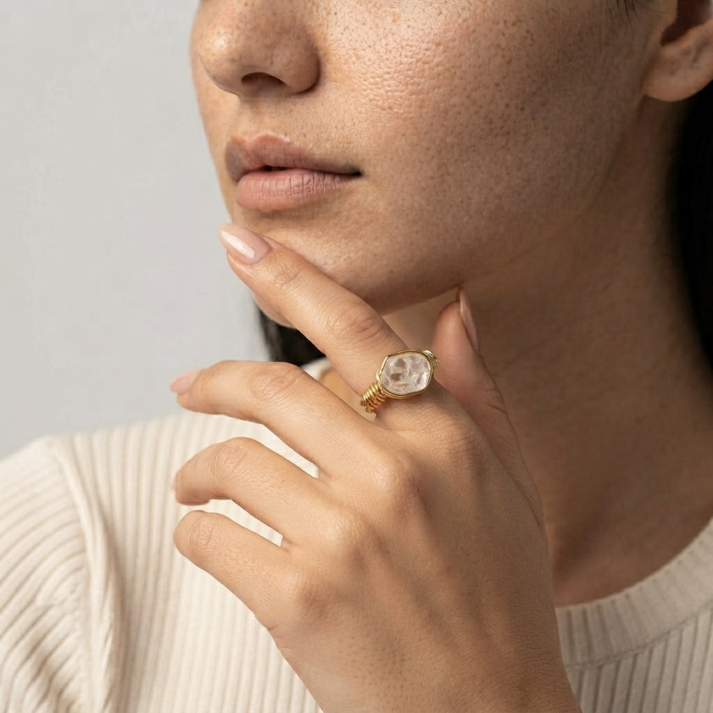 Women's Natural Stone Ring