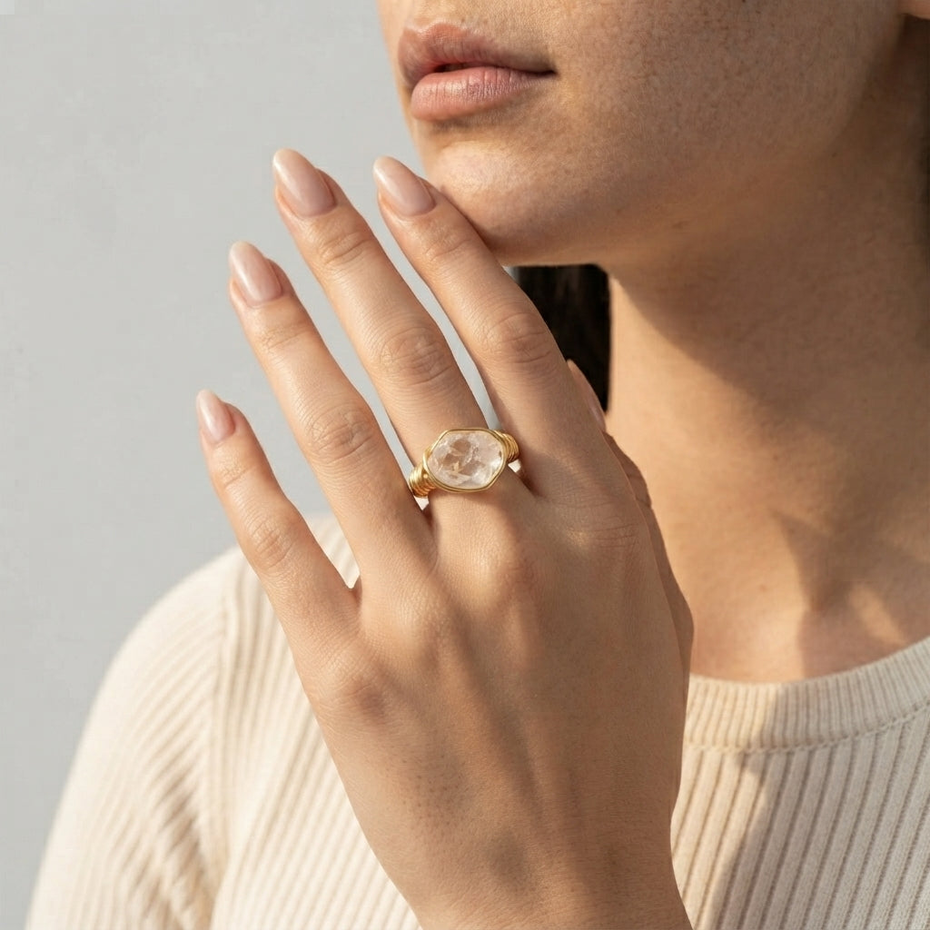 Women's Natural Stone Ring