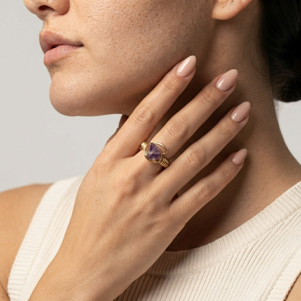 Women's Natural Stone Ring